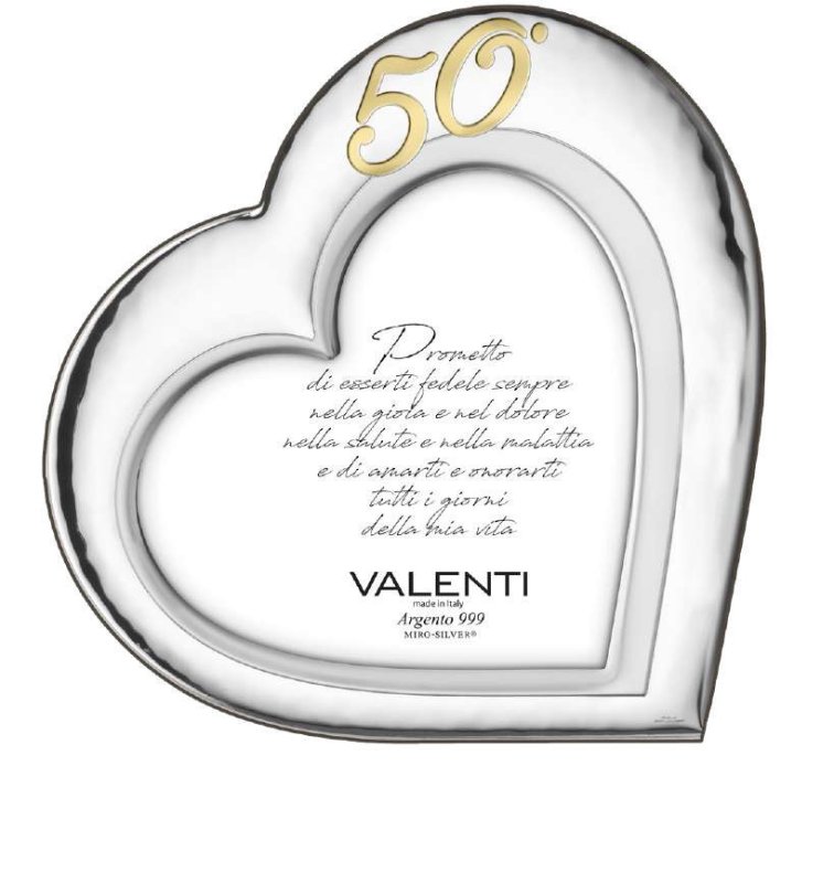 Cornice  cuore 50° annivesario