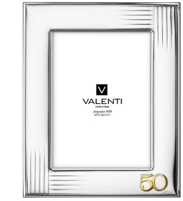 Cornice intreccio 50° anniversario 13x18 cm