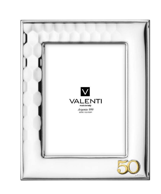 Cornice esagoni 50° anniversario 13x18 cm