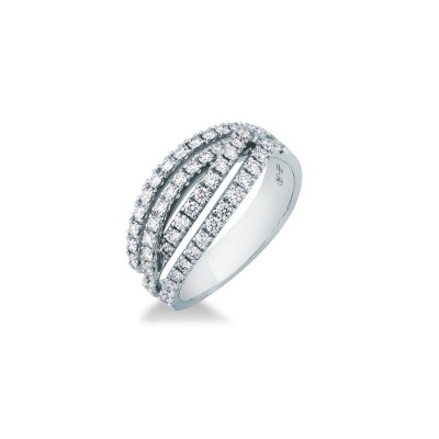 Anello fantasia 4 fili 0,64 ct