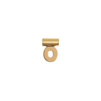 Seimia lettera o in oro giallo