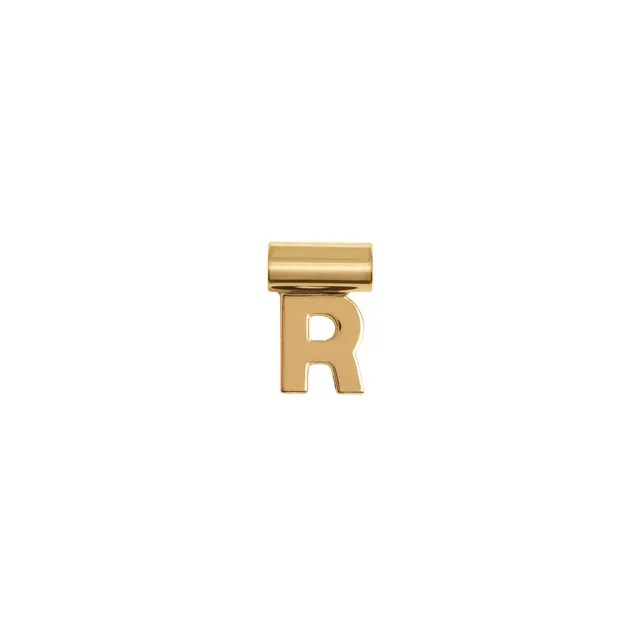 Seimia lettera r in oro giallo