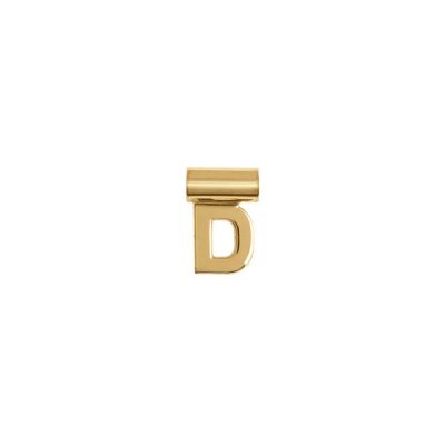 Seimia lettera d in oro giallo
