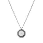 Collana strong diamond geometric ottagono wh - Foto 1