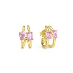 Orecchini colour wave aurora cerchi gt rosa - Foto 1
