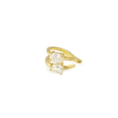 Orecchino earcuff colour wave gt bianco