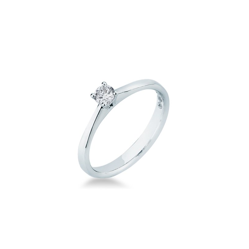 Anello solitario calice 0,17 ct