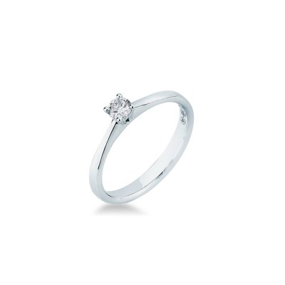 Anello solitario calice 0,17 ct