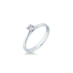 Anello solitario calice 0,17 ct - Foto 1