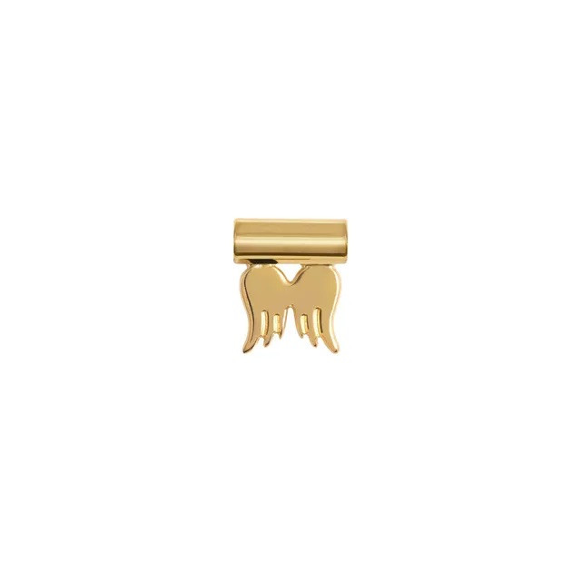 Seimia simbolo ali d'angelo in oro giallo