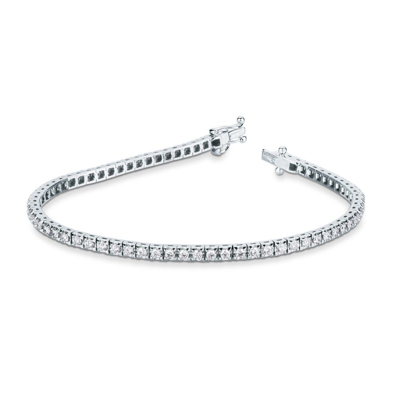 Bracciale tennis con brillanti 1,73 ct