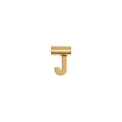 Seimia lettera j in oro giallo