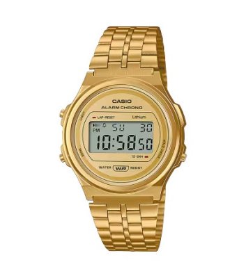 Vintage round gold tone