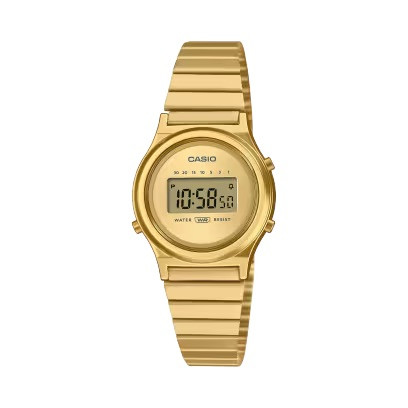 Vintage round mini gold tone