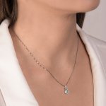 Girocollo a goccia con acqua marina e brill - Foto 2