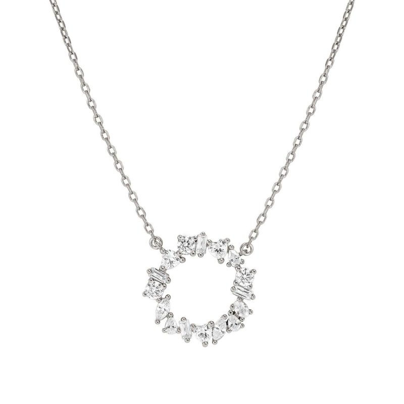 Collana colour wave mini con cerchio crystal st