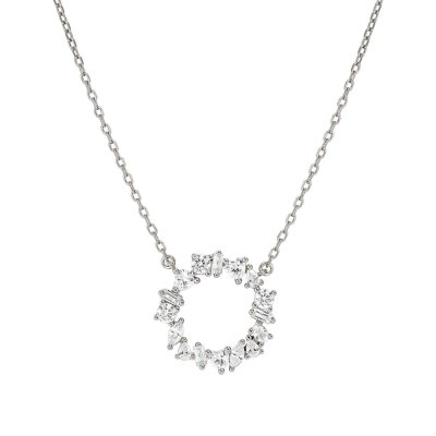 Collana colour wave mini con cerchio crystal st