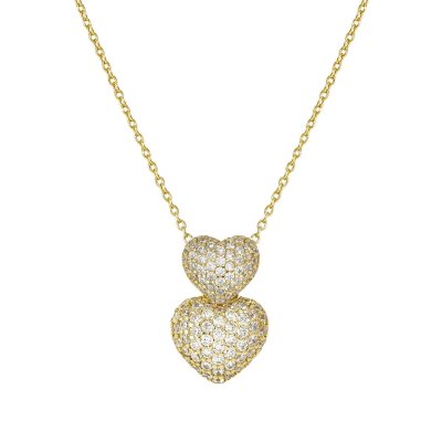 Collana lifepoetry con doppio cuore gt