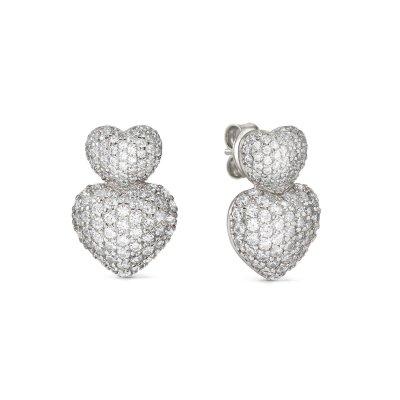 Orecchini lifepoetry doppio cuore st