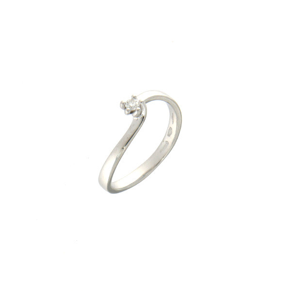 Anello solitario valentine 5 punte 0,06 ct