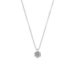 Girocollo fiore con brillanti 0,21 ct - Foto 1