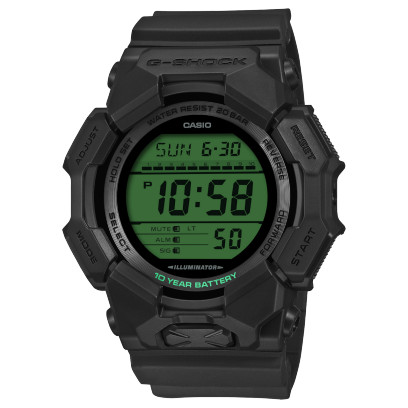 G-shock black electro green