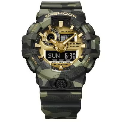 G-shock bold camo gold