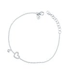 Bracciale con cuore piccolo di brillanti - Foto 1