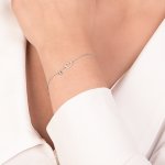 Bracciale con cuore piccolo di brillanti - Foto 2