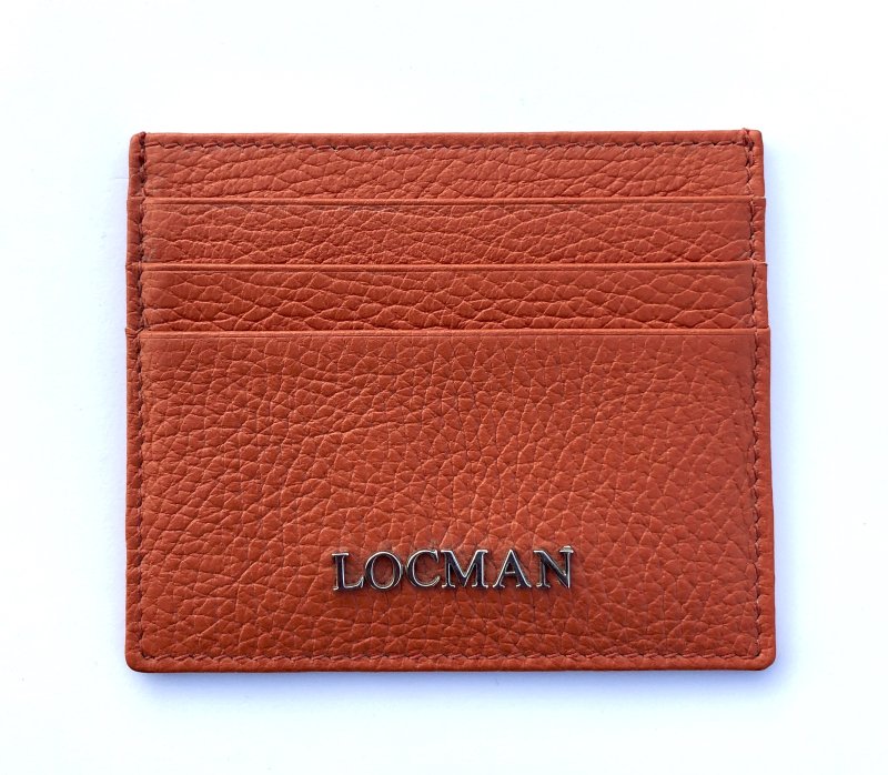 Pocket card color arancio