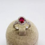 Anello fantasia con rubino e brillanti - Foto 1