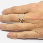 Anello fantasia con brillanti - Foto 4