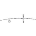 Bracciale con croce di brillanti 0,08 ct - Foto 3