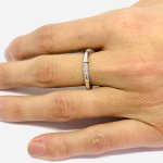 Fedina morbida con brillanti 0,30 ct - Foto 4