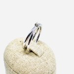 Doppia fede solitario 0,08 ct - Foto 2