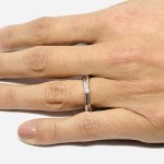 Doppia fede solitario 0,08 ct - Foto 3