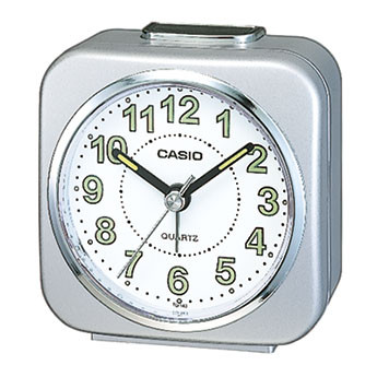 Sveglia beep alarm snooze quadrata silver