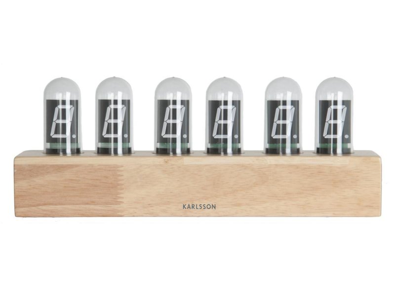 Cathode orologio da tavolo a led oak