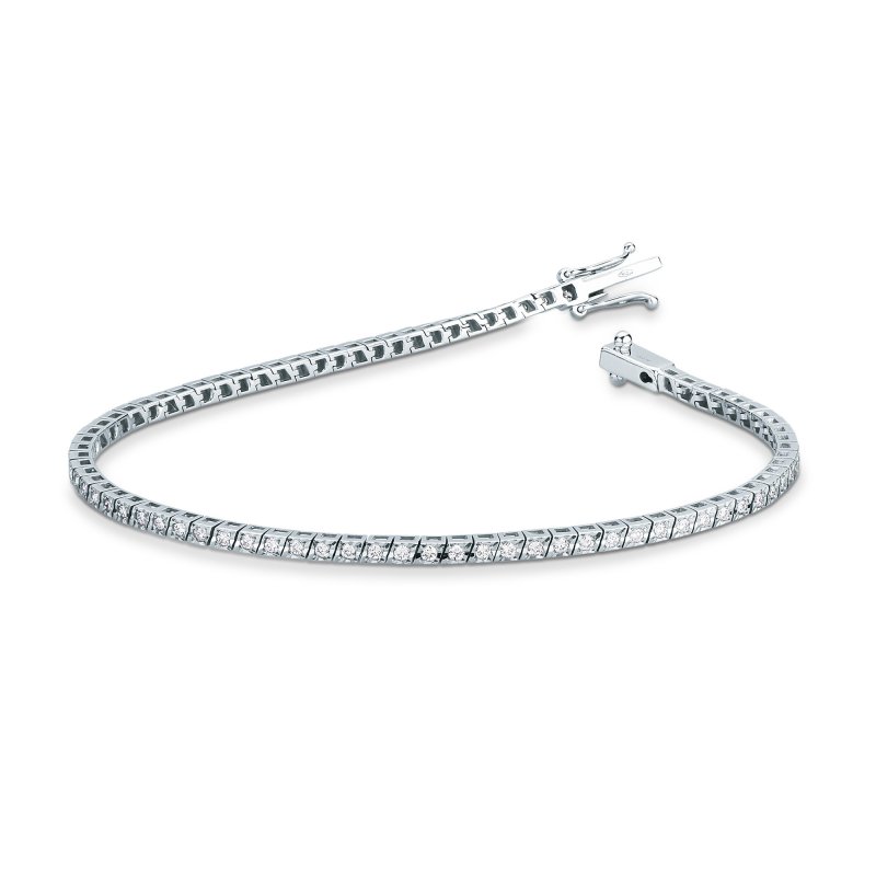 Bracciale tennis lapidato con brillanti 0,72 ct