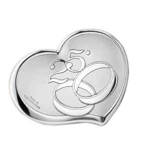 Targhetta 25° anniversario adv 6,5 cm