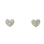 Orecchini cuore 0,05 ct - Foto 1
