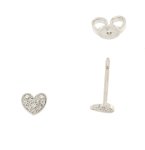 Orecchini cuore 0,05 ct - Foto 2