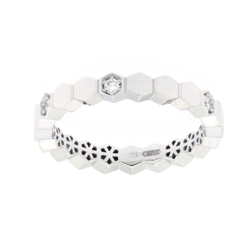 Hexagon oro bianco e brillanti