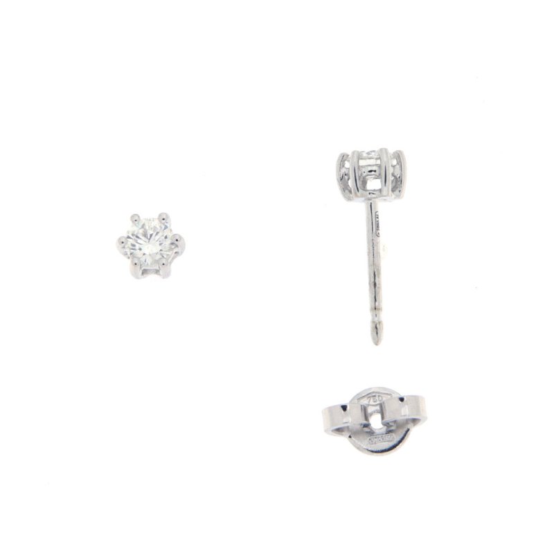 Orecchini punti luce 6 punte 0,30 ct