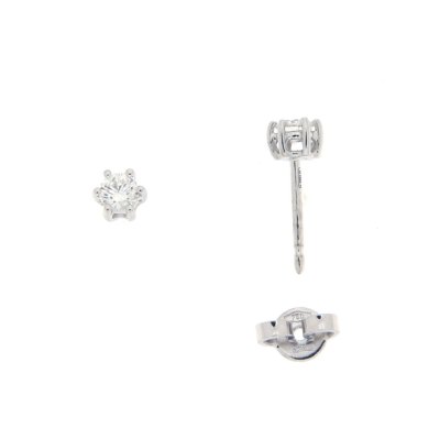Orecchini punti luce 6 punte 0,30 ct