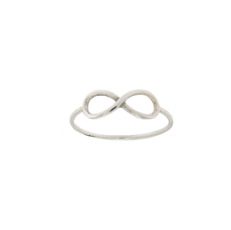 Anellino infinito in oro bianco