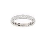 Fede 3/4 con tre fili di brillanti 0,58 ct - Foto 1