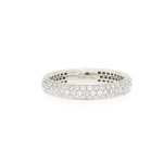 Fede 3/4 con tre fili di brillanti 0,58 ct - Foto 3