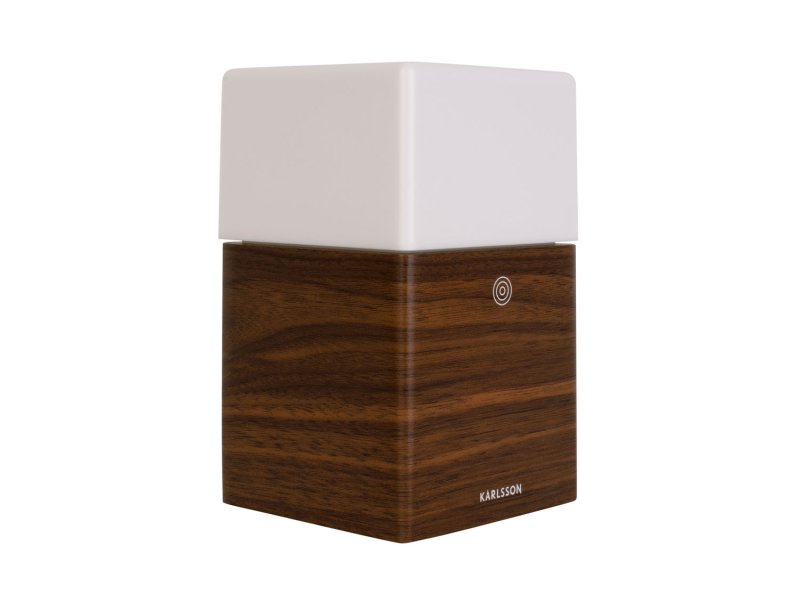 Frosted light alarm clock wood