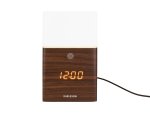 Frosted light alarm clock wood - Foto 3